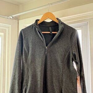 BNWT Kyodan Outdoor Fleece Sweater Pullover Mock Neck 3/4 Zip Long Sleeve XL